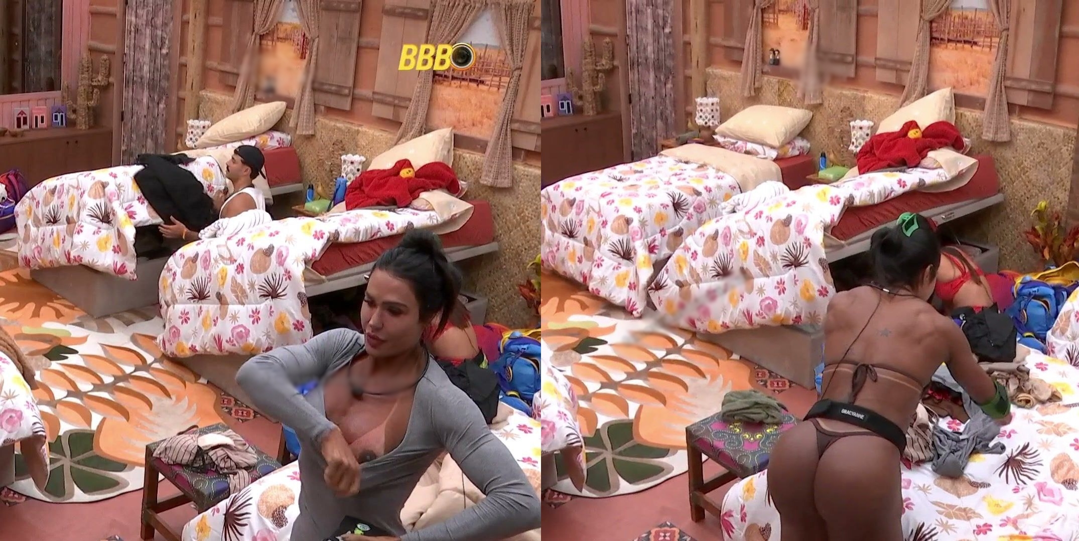 BBB 25 – Gracyanne Barbosa Pagando Peitinho